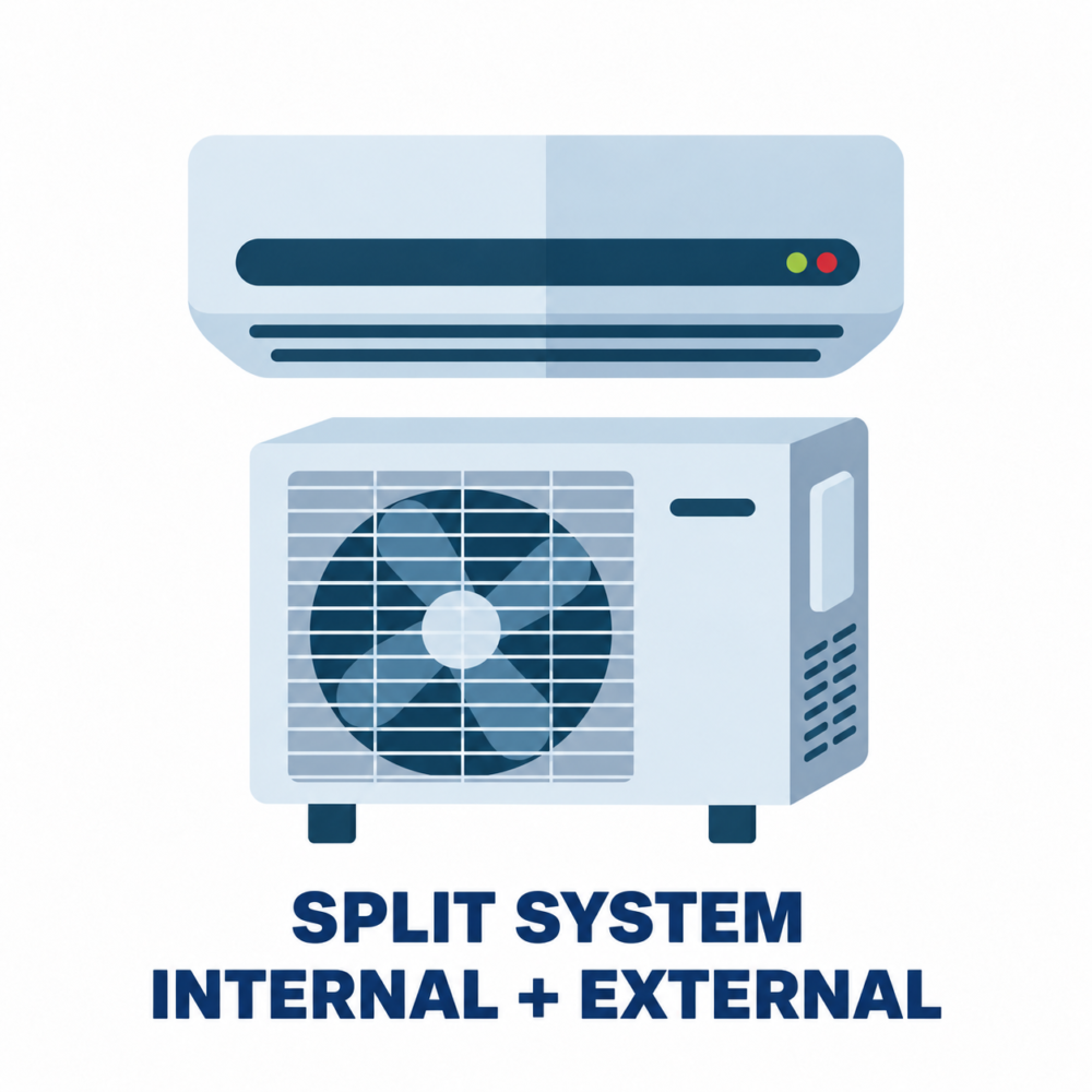 Split AC 98: Internal + External Unit Deep Clean (Afterpay)